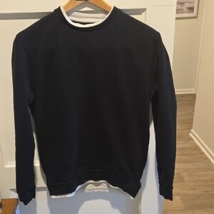 Denim & Flower Unisex Black Crewneck Sweatshirt